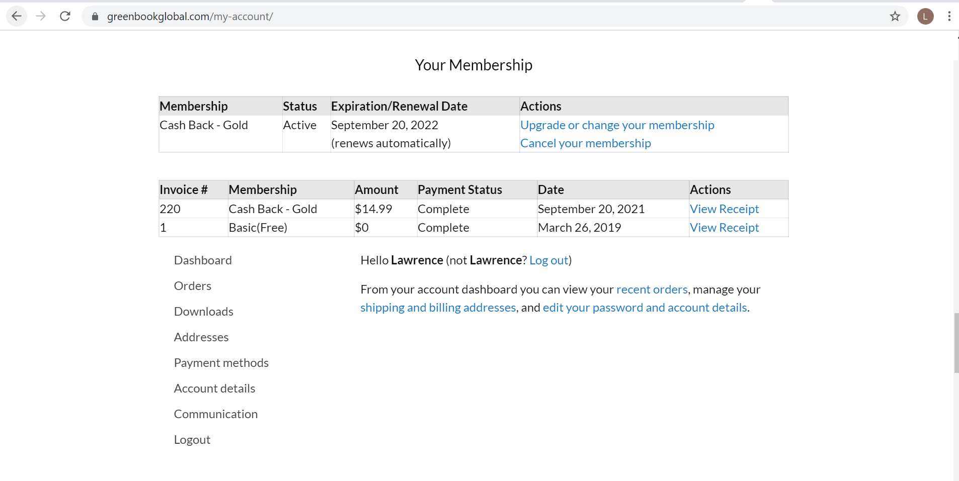 Change Membership