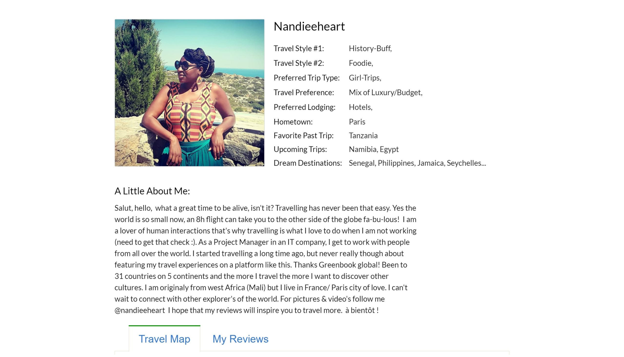 Profile Page